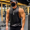 Nouveau Fitness Gilet Marée Marque Lâche Col Rond Sans Manches T-shirt Gilet Homme Couleur Unie Entraînement De Course Basket-Ball Uniforme