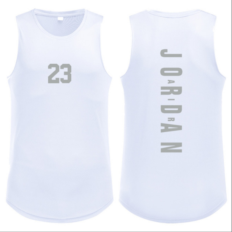 Grand gilet sans manches et t-shirt d'entraînement à séchage rapide Gilet de basket-ball pour hommes Fitness Running
