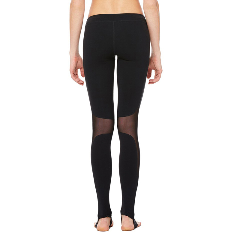 Femmes Yoga Mesh Pantalon Taille Haute Butt Push Up Tummy Control Squat Preuve En Plein Air Gym Sports Workout Leggings
