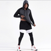Vêtements de sport à capuche à manches longues Sports pour hommes Vêtements à séchage rapide Running Basketball Vêtements d'entraînement élastiques