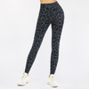 Leggings de yoga pour femmes imprimé léopard personnalisé taille haute fesses Push Up contrôle du ventre Gym entraînement sportif sans couture Legging à séchage rapide
