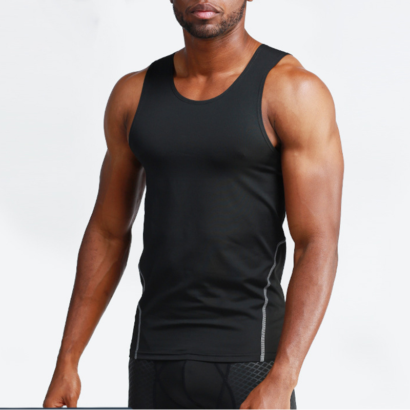 Nouveaux collants de sport à séchage rapide Gilet Entraînement de basket-ball pour hommes Running Stretch Vêtements à séchage rapide Gilet de vêtements de fitness d'été