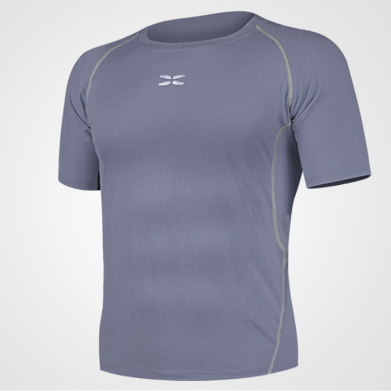 Chemise à séchage rapide pour hommes en gros d'usine T-shirt ajusté à manches courtes extensible Sports de plein air Running Fitness Vêtements