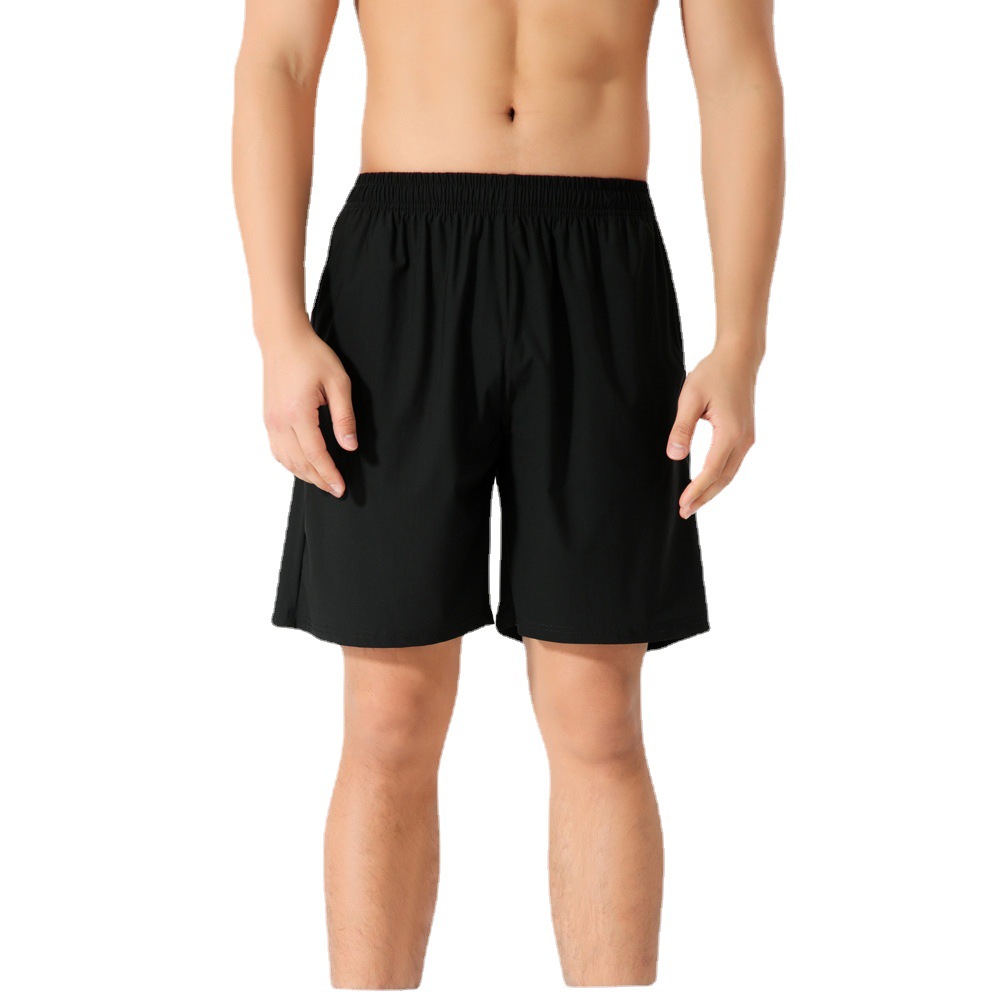 Shorts de sport décontractés Pantalons extensibles en soie glacée Pantalons droits pour hommes Nouveaux pantalons minces en vrac de grande taille pour hommes