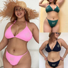 Maillots de bain femme bikini grande taille personnalisé deux pièces dos ouvert sexy mode maillots de bain